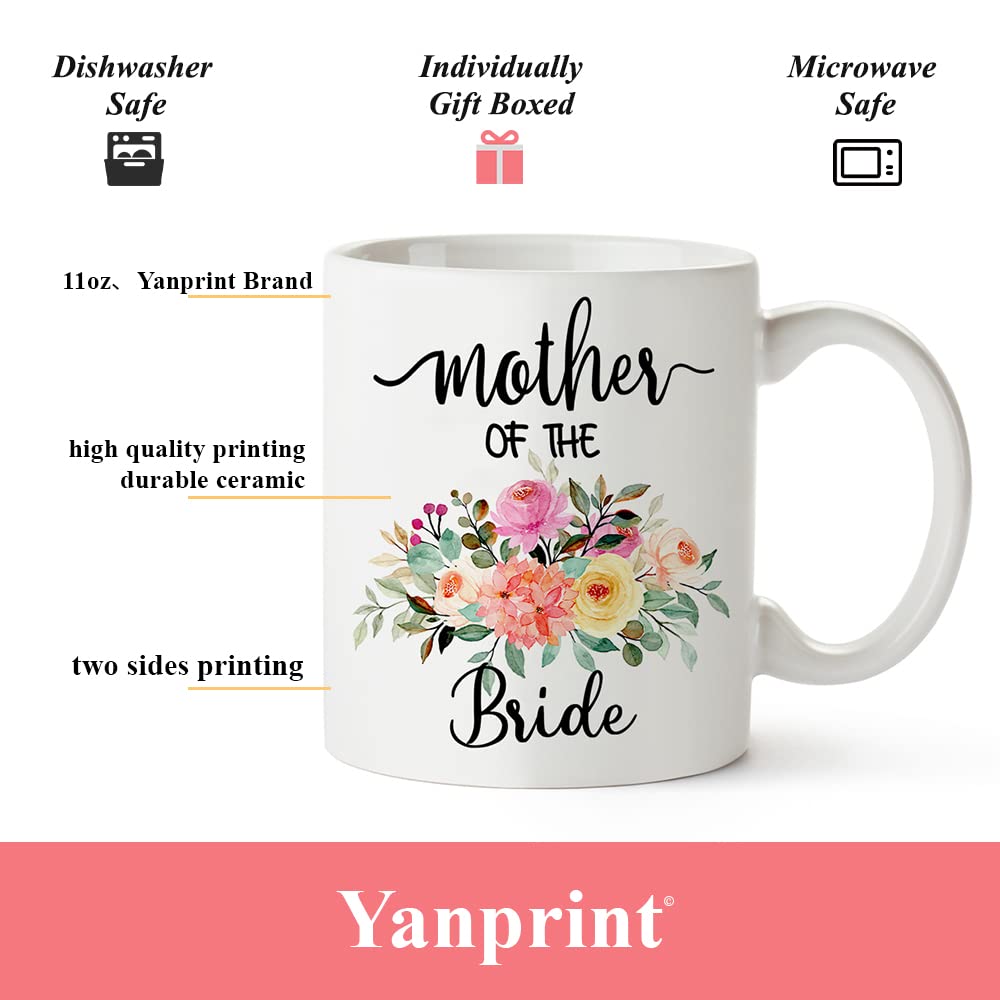 Mother Of The Bride Gifts Coffee Mug,Wedding Gifts For Mother Of The Bride From Son In Law,Daughter,11oz Tea Cup