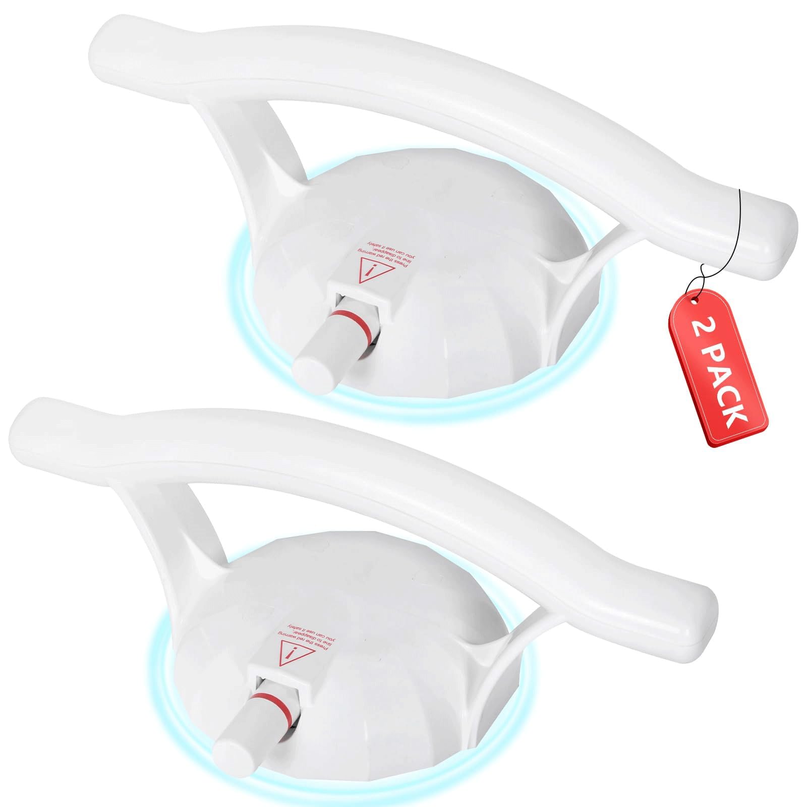 Barras de agarre para bañeras y duchas, ventosa grande de 5.5 pulgadas con línea de alerta de seguridad, agarre de seguridad extraíble sin taladrar, barras de seguridad de ducha para personas mayores