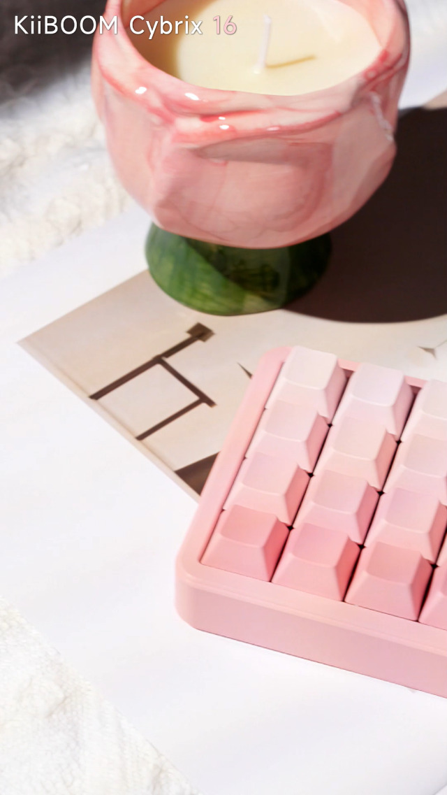 Amazon | KiiBOOM Cybrix 16 VIA プログラマブルマクロパッド 16キー 3