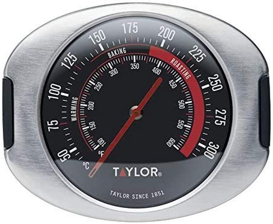 Taylor Large 2.5 Inch Dial Kitchen Cooking Oven Thermometer, Analog