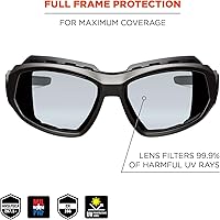 Vista 2 de Ergodyne Skullerz Loki - Juego de gafas de seguridad antiempañantes convertibles, mate