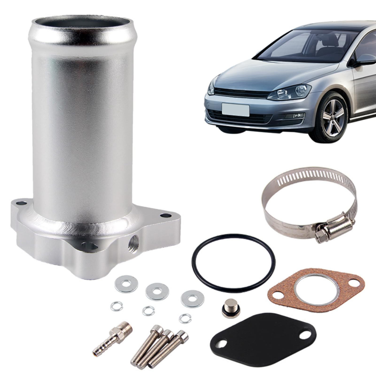 kit suppression vanne egr 1.9 tdi 130/160 CV Diesel, Tuyau De Rechange Pour Valve Egr, Kit Valve Replacement Pipe Aluminium fit for egr delet kit 1.9 tdi 130/160 cv diesel