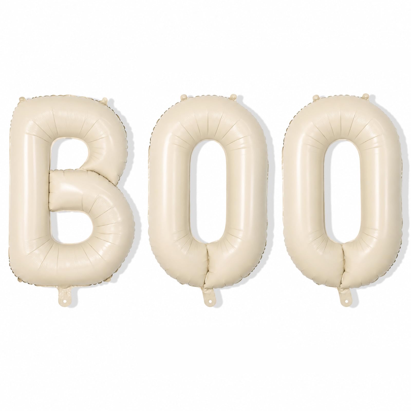 40 Inch Cream BOO Foil Letter Balloons Halloween Party Decorations