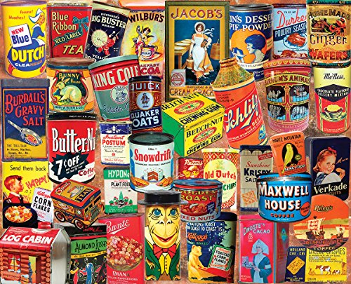 White Mountain Puzzles Vintage Tins - 1000 Piece Jigsaw Puzzle White Mountain Puzzles Vintage Tins - 1000 Piece Jigsaw Puzzle