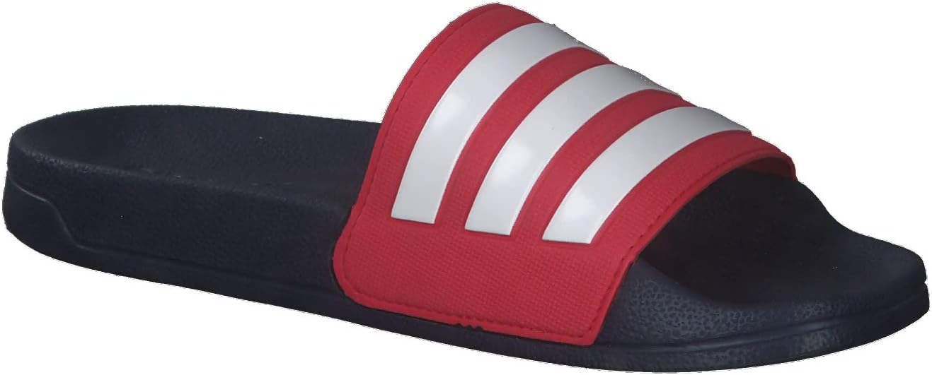 adidas Men's Adilette Shower Slides Sandal 14 Rojo/Ftw Bla/Maruni