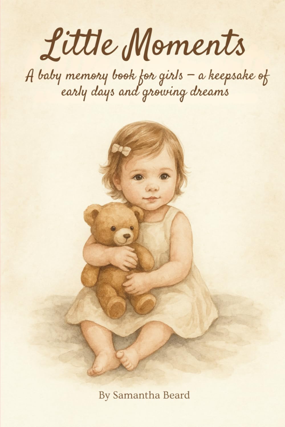 Little Moments: A baby memory book for girls — a keepsake of early days and growing dreams.