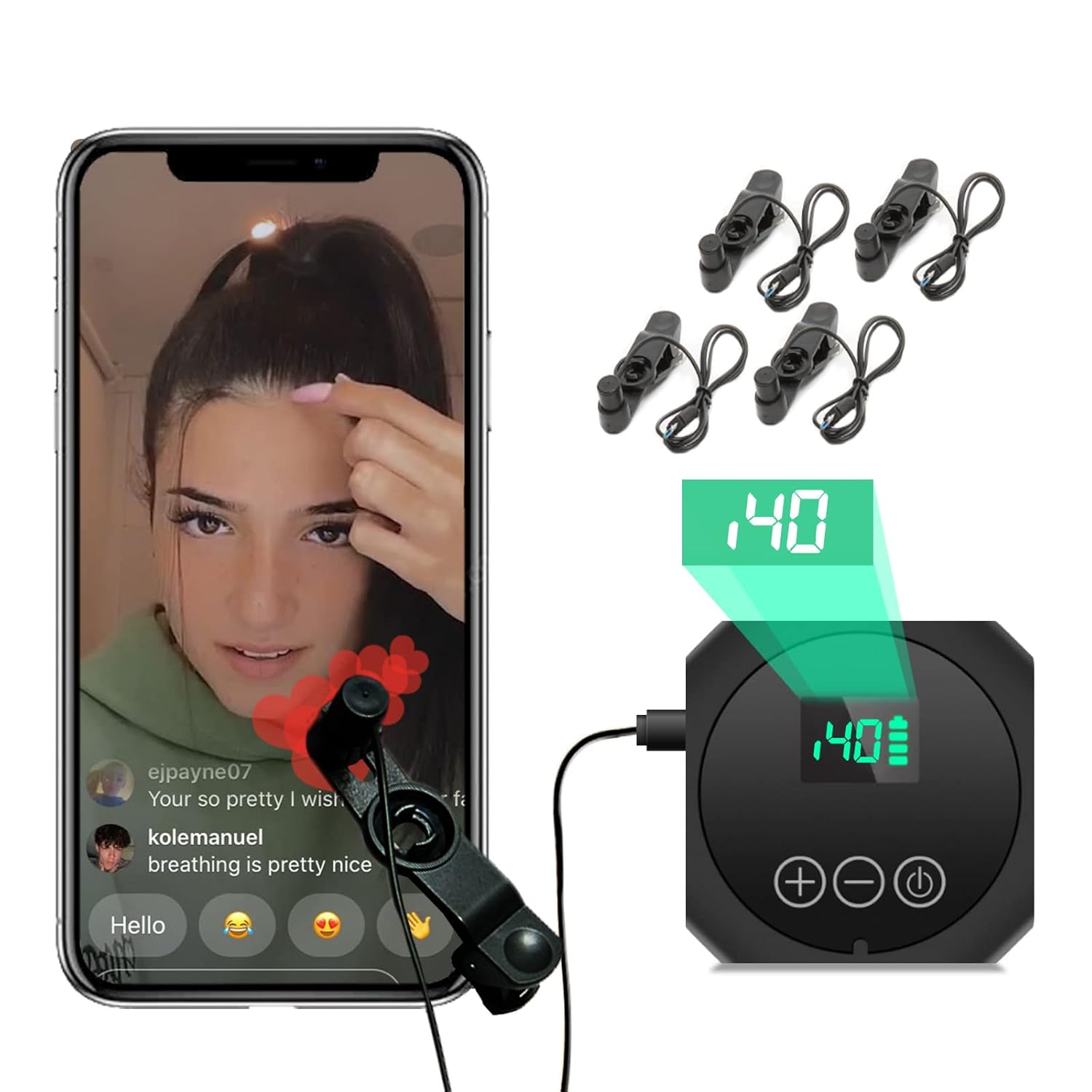 Auto Clicker for iPhone iPad, Phone Screen Device Speed Clicker for Android IOS, Suitable for Games, Live Broadcasts, Reward Tasks（1 Second Fastest 60 Times）