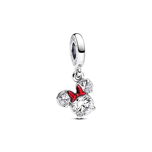 PANDORA Moments 793533C01 - Ciondolo in argento sterling con zirconi, Rot, Argento sterling, Zirconia cubica