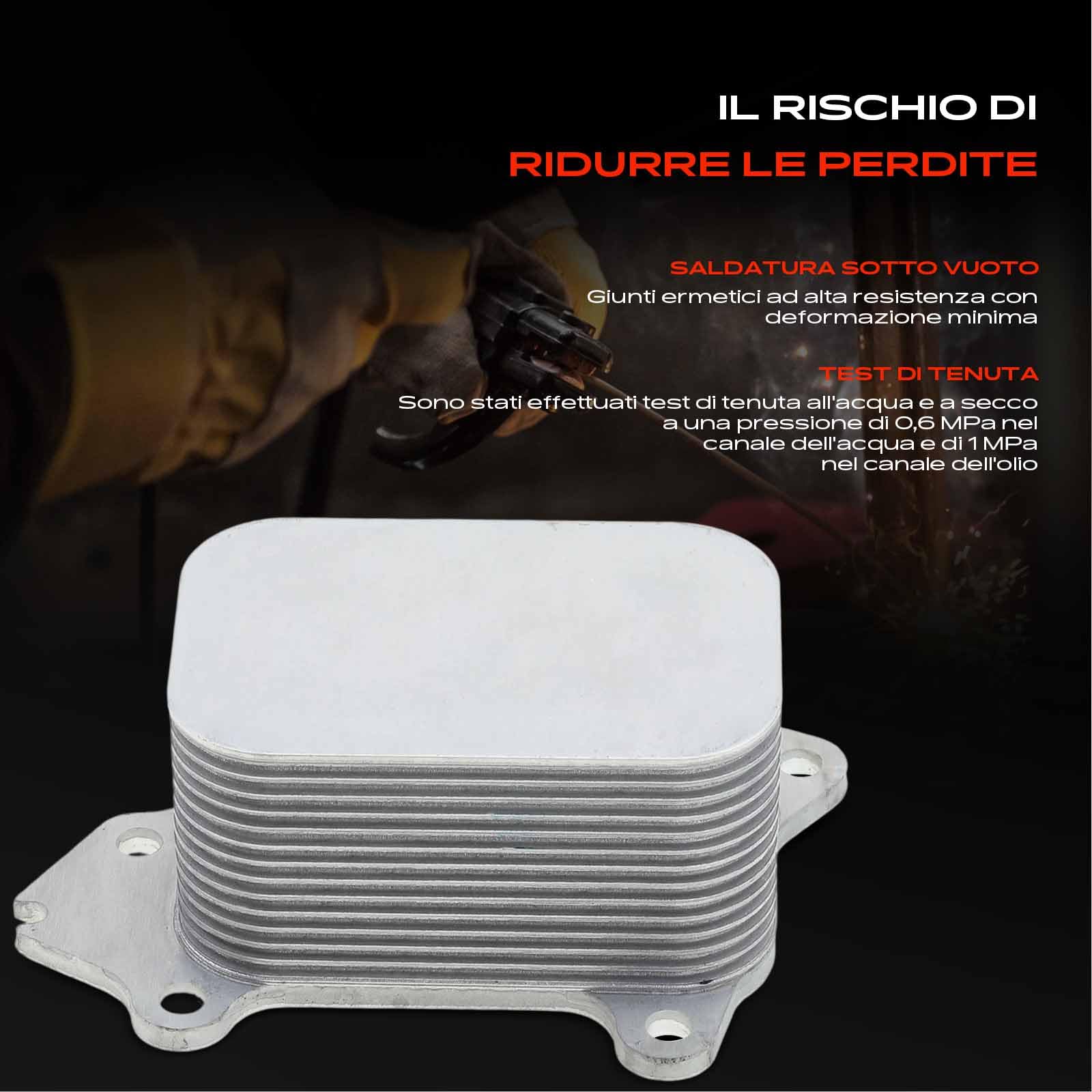 Frankberg Raffreddatore ad olio compatibile con Berlingo C2 C3 C4 C5 C-Max Fiesta Focus Mondeo 2 3 5 206 207 208 2008 308 3008 Partner 2003