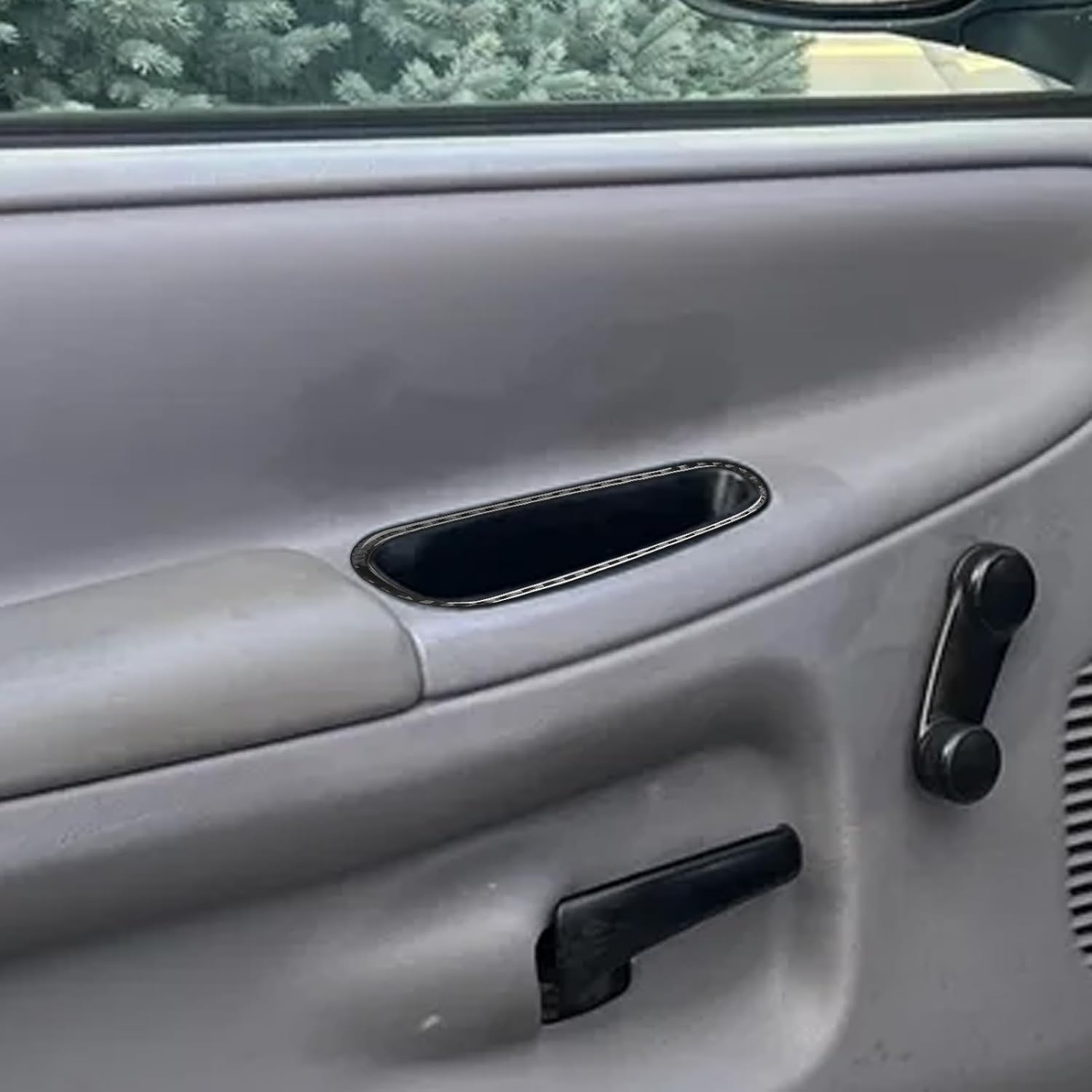 Car Door Handle 2pcs Decals Carbon Fiber Accessories Protections Stickers Compatible with Dodge RAM 1998 1999 2000 2001 2002