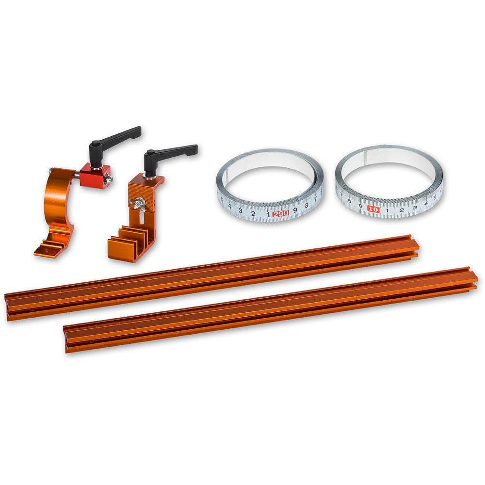 UJK Track & Stop Kit - Woodworking Tool Kit - 610mm Aluminium - T Scale - Adult