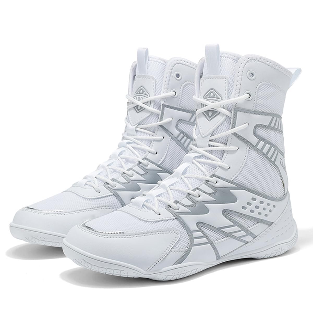 SDEQA Scarpe da Boxe Uomo Scarpe Wrestling Pugilato High Top per Combattimento Bodybuilding Sollevamento Pesi Arti Marziali
