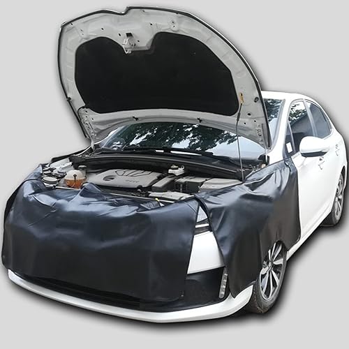 Miniatura 7 de Juego de fundas de guardabarros más gruesas para mecánicos con imán fuerte y ganchos, cómoda fijación, cuero sintético impermeable resistente a la