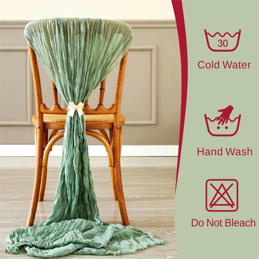 Juego de 6 caminos de mesa de gasa semitransparente para mesa de boda, despedida de soltera, decoración de mesa elegante, ligera y elegante, accesorios para eventos