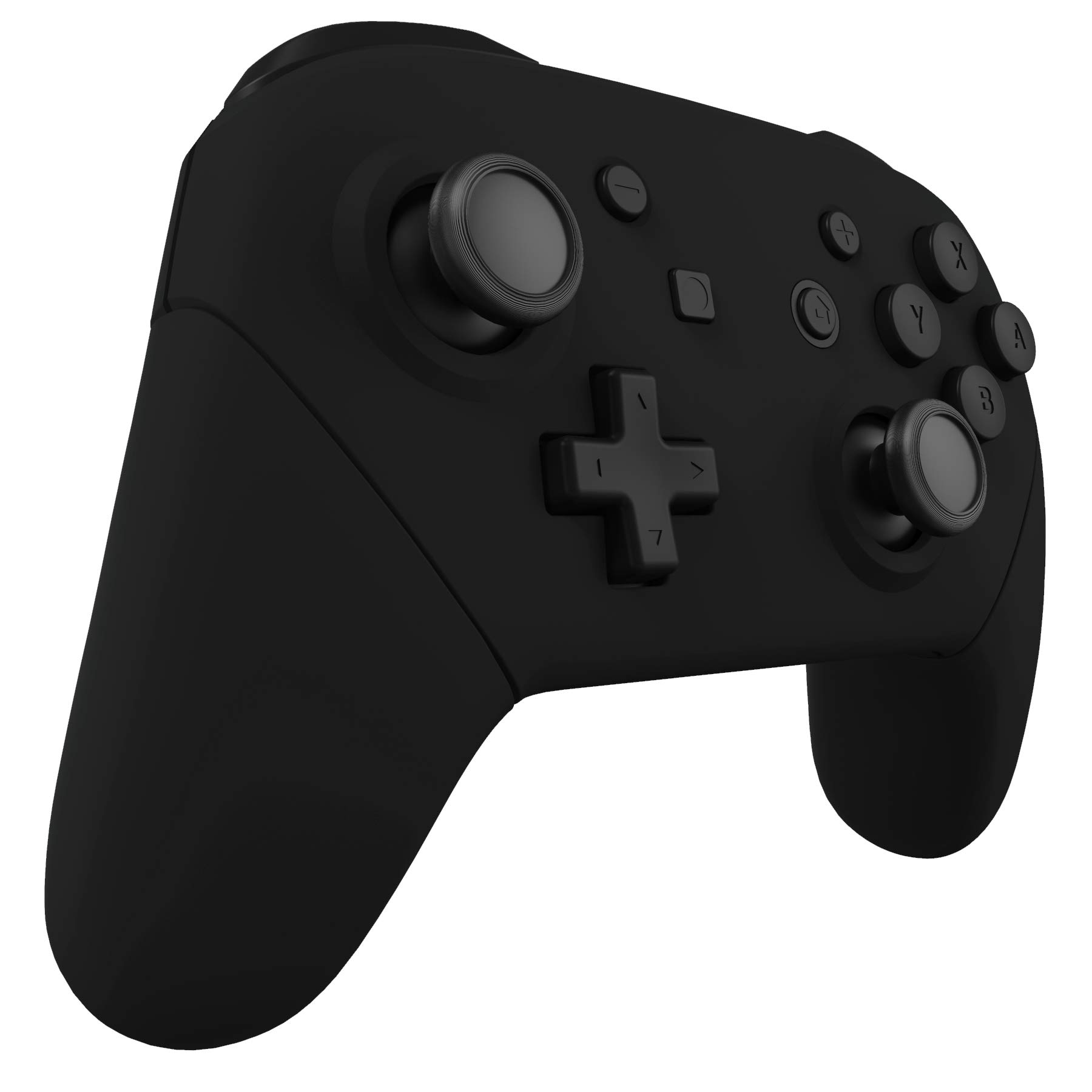 eXtremeRate Carcasa Agarre para Nintendo Switch Pro Funda Delantera Trasera Asa Shell de Tacto Suave Grip de Reemplazo para Nintendo Switch Pro Control-No Incluye el Mando(Negro)