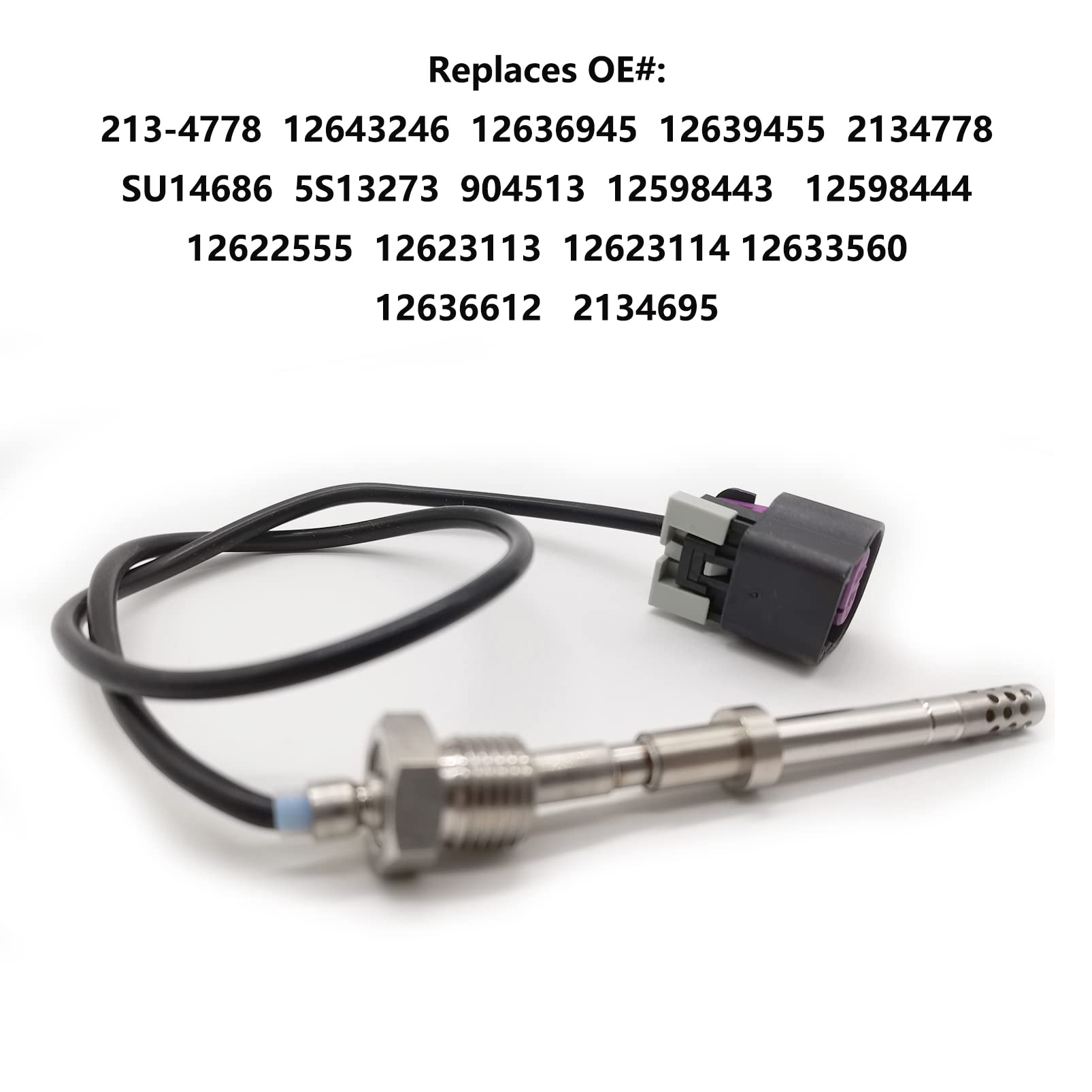 213-4778 Sensor de Temperatura de Escape (EGT) 12643246 12636945 904513 para Chevy Silverado 2500 3500 6.6L 2011-2016 para Sierra 6.6L Duramax Diesel 2011-2016