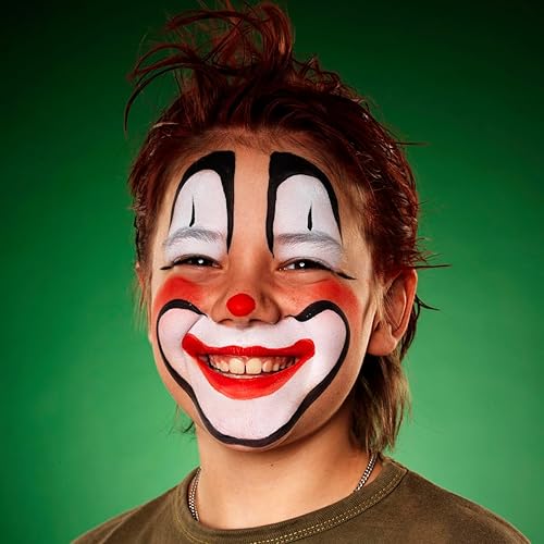 Miniatura 7 de CCbeauty Diablo Red - Barra de pintura facial, kit de pintura facial, no tóxico, SFX, maquillaje, payaso, calavera, disfraz de Halloween, palo de