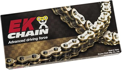 Cadena Ek 530 Srx2 Quadra X-Ring Chain 120 eslabones oro, cadena de aplicación calle, longitud de la cadena 120, tipo de cadena 530, color oro Ek
