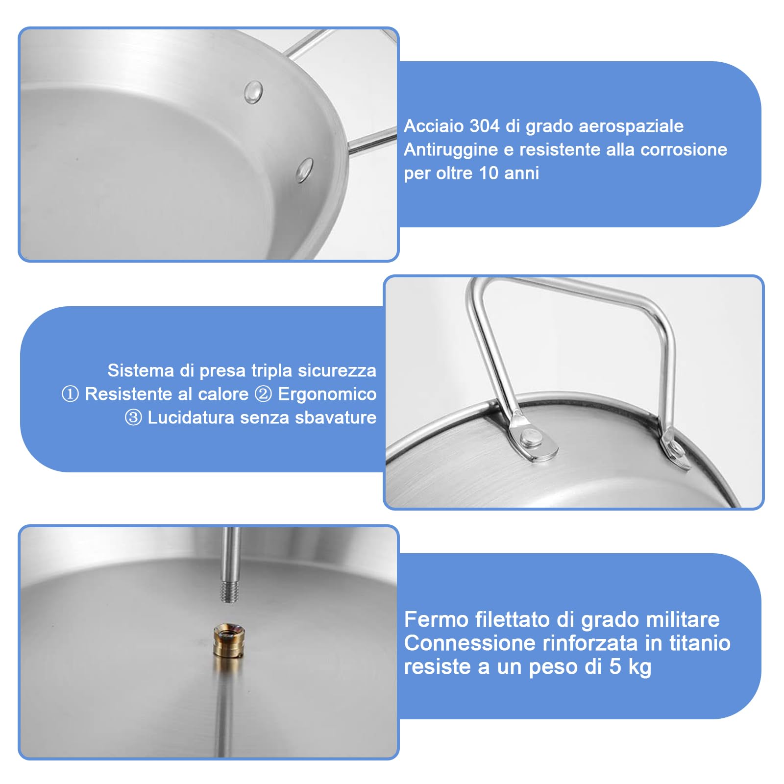 Spiedino verticale in acciaio inox – Set con 3 spiedini intercambiabili e vaschetta di raccolta per gyros/kebab in forno Smoker