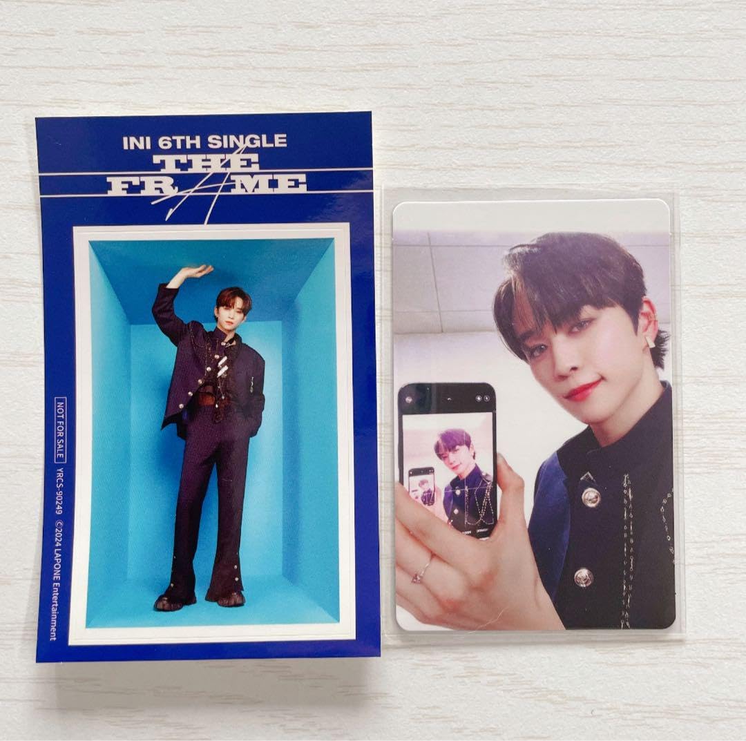 Amazon.co.jp: INI 6thシングル THE FRAME トレカ ステッカー 初回B