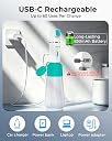 VELOMAX Portable Bidet with 450ML Detachable Bottle, Rechargeable Jet Spray for Travel & Toilet 2 Pressure Modes IPX7 Waterproof Electric Sprayer with 830mAh Battery for Men, Women, Postpartum(Green) gallery image