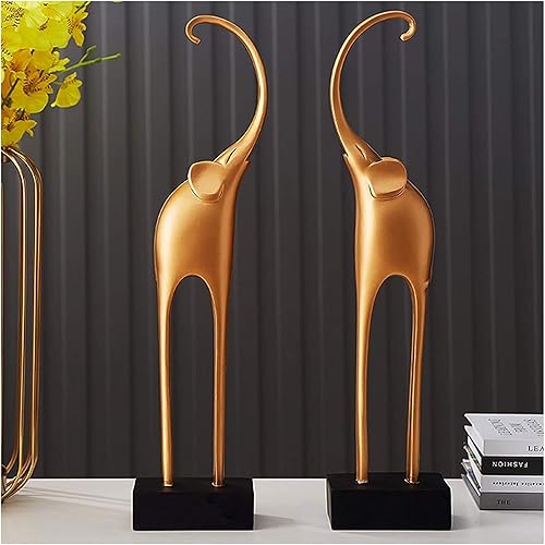 Miniatura 6 de Escultura de estatua de mesa, escultura de estilo simple y lujoso, decoración de elefante, sala de estar, entrada, gabinete de vino, estatua de