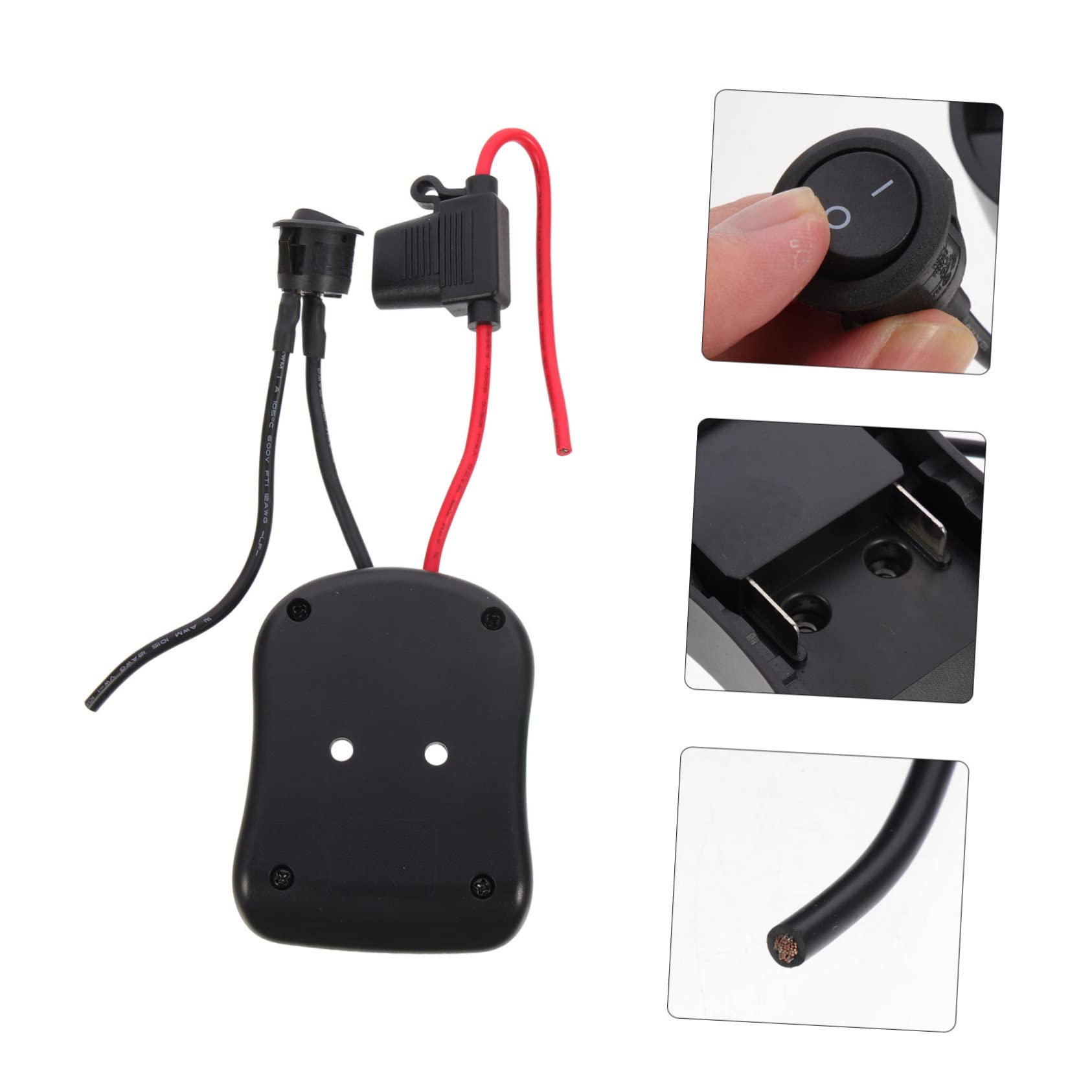 3 Piezas Adaptador De Batería De 18v Convertidor De Batería Camión Adaptador Camiones RC Convertidor De Potencia para Bricolaje Negro Ordenador Personal