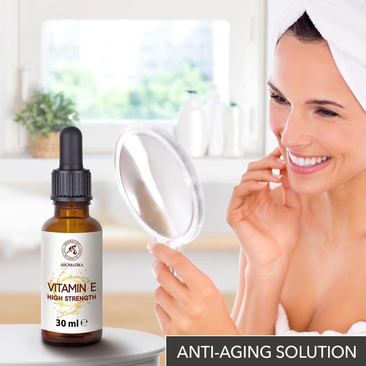 High Strength Pure Vitamin E - Tocopherol Oil – Concentrated Natural 30 ml – Nutritional Supplement/Skin & Hair Care Base