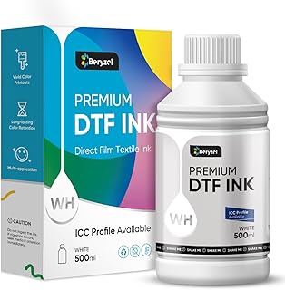 Beryzol Premium DTF White Ink 500ML DTF Transfer Ink Conversion Kit, Refill DTF Ink for Epson ET-8550, L1800, L800, R2400, P400, P800, XP15000, DTF Transfer Ink for PET Film
