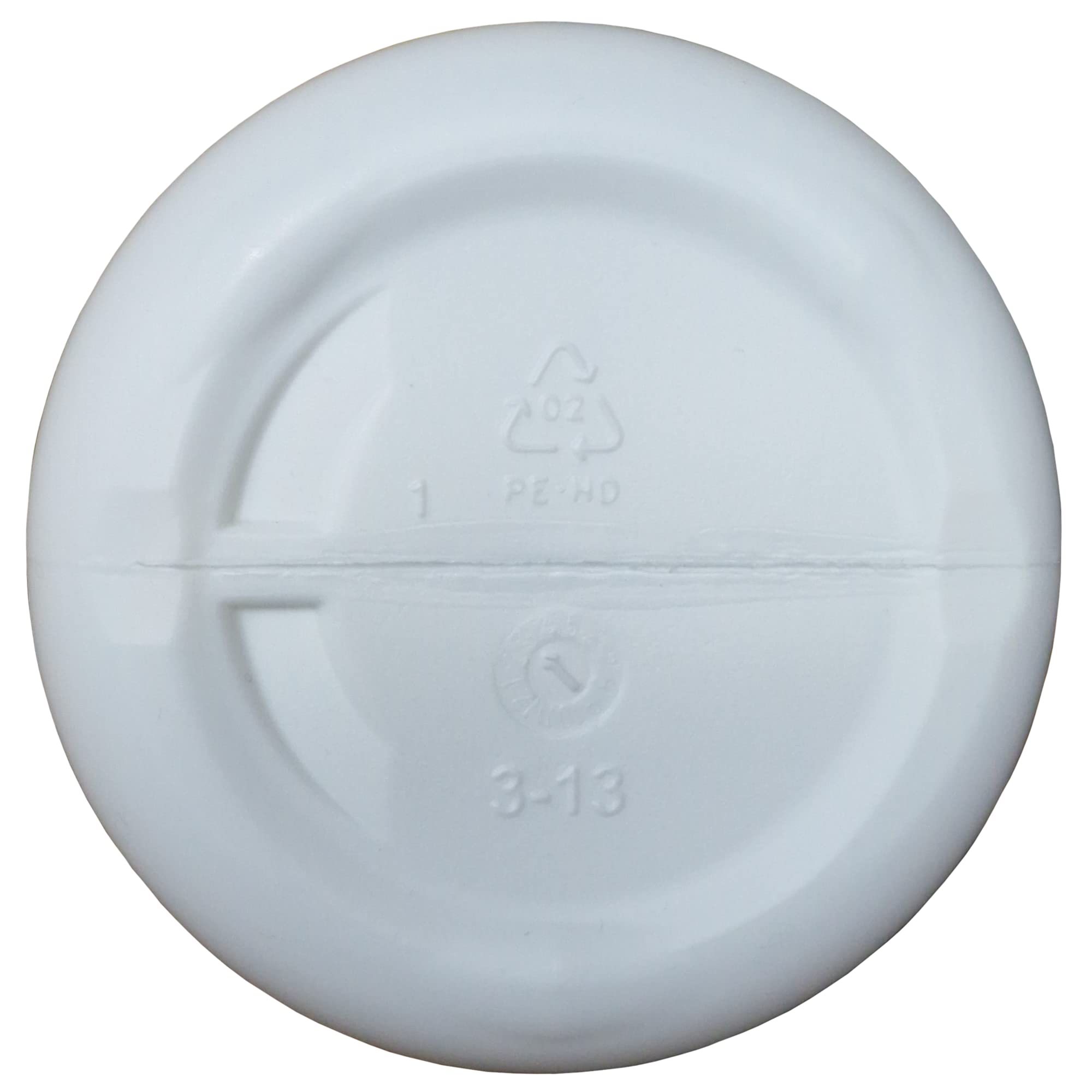 RESINPAL 5 x 1000 ml Kunststoffflasche | Leerflasche mit Kindersicherung & Beschriftungssticker | HDPE Plastikflasche | Rundflasche
