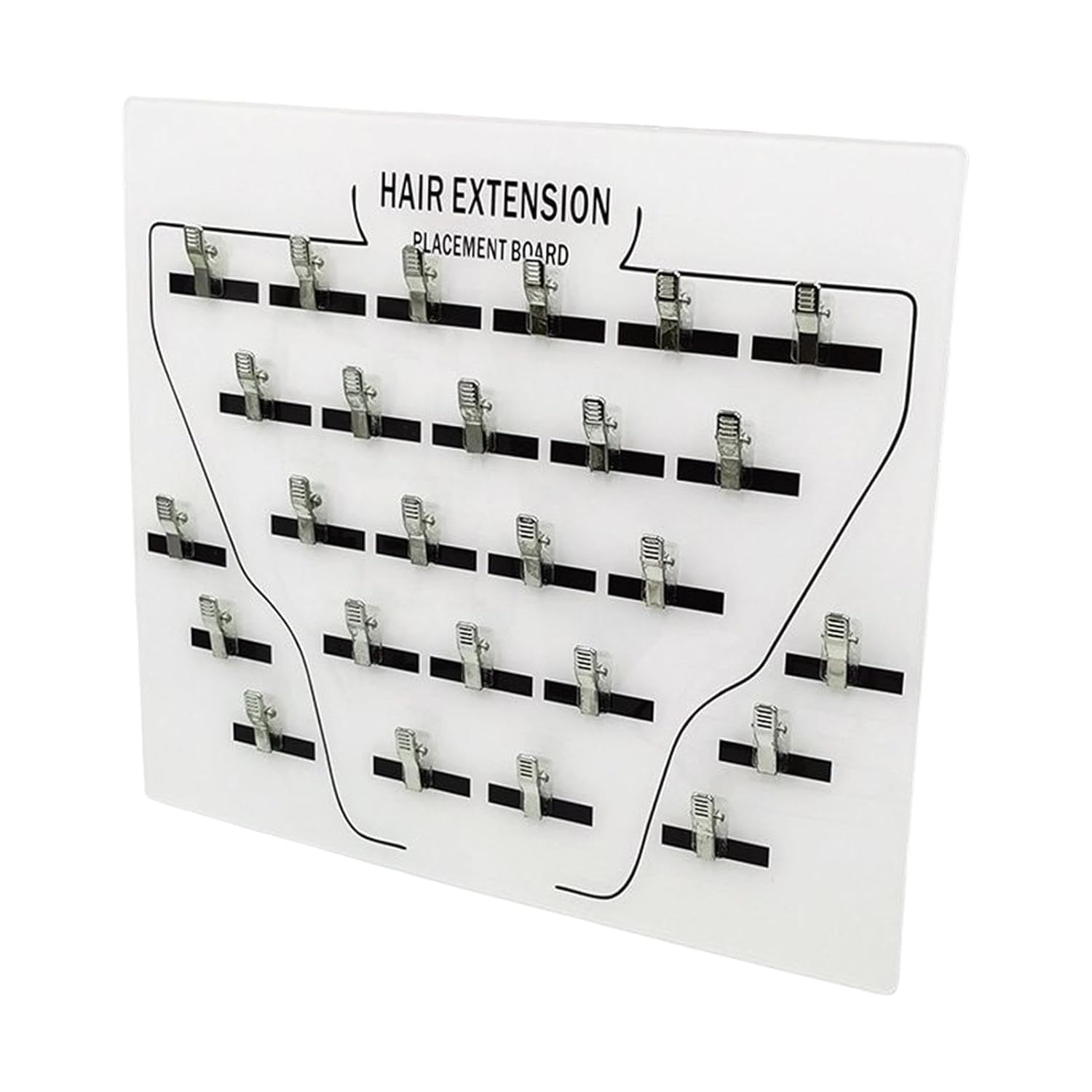 Hair Extension Board, Hair Extension Holder Acrylic Board with Clip for Hairpiece, Wig Sectioning Display, Time Saving Acrylic Hair Separator, Hair Hanger for Hairpieces Home and Salons Shop Hair Extension Board, Hair Extension Holder Acrylic Board with Clip for Hairpiece, Wig Sectioning Display, Time Saving Acrylic Hair Separator, Hair Hanger for Hairpieces Home and Salons Shop