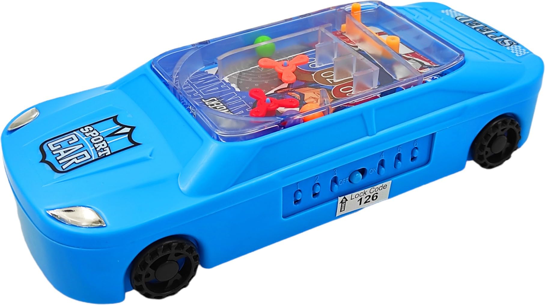 poksi® Racing Car Pencil Box for Boys|Pencil Boxes with Password and Game Birthday Gift|Return Gift for Kids-Light Blue- Art Plastic Pencil Box (Set of 1, Light Blue) (B0CHFC8KTC) Amazon Price History, Amazon Price Tracker