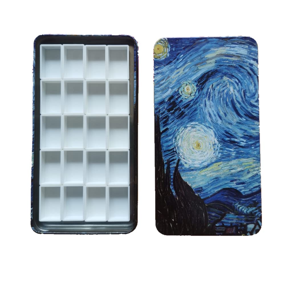 Jinberry Metall-Aquarelldose Mit Mischpalette - Leere Pfannen, Faltbar, Für Unterwegs & Studio