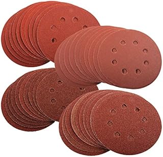 40 x Mixed Grit Sanding Discs for Bosch PEX 220/300 Random Orbital Sander 125mm