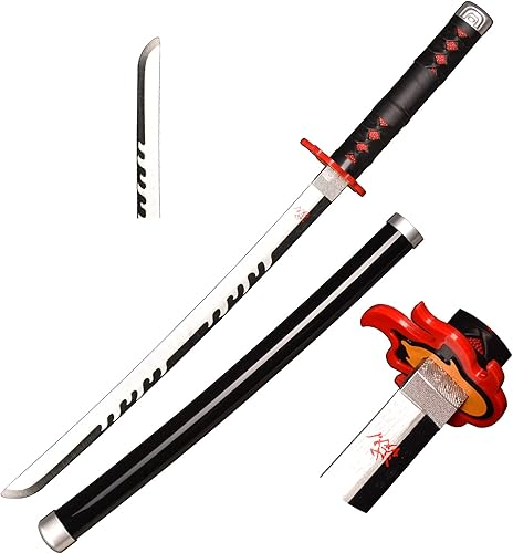 Miniatura 1 de lkjad Sword Cosplay Swords Agatsuma Zenitsu Samurai Sword, Katana Sword Plastic Toy Sword for Costume Play Halloween Cosplay Gift 4030 in
