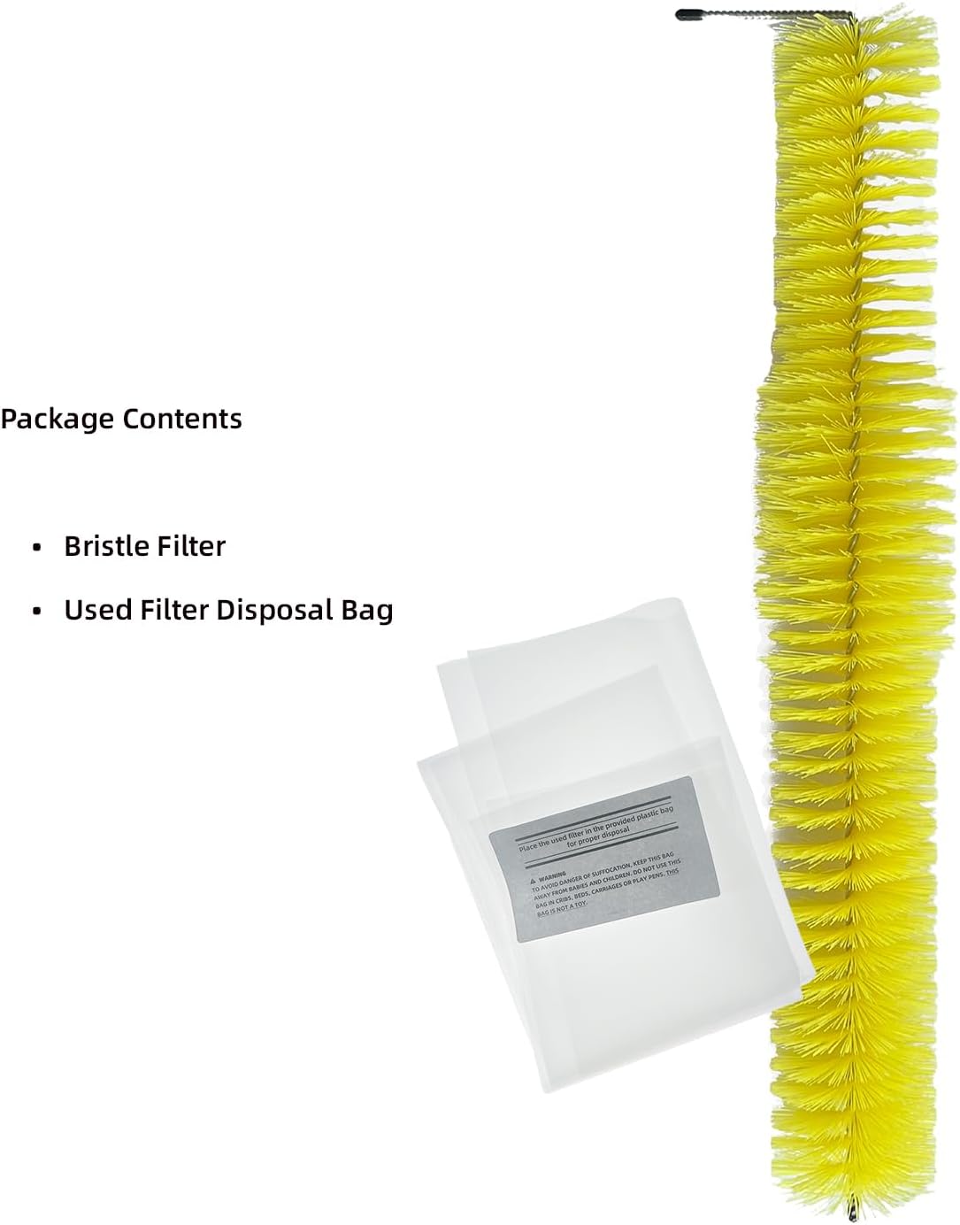 Septic Tank Bristle Filter 4” Compatible with STF-110: Superior Gravity Flow Filtration, Premium Materials, and Easy Maintenance for Optimal Efficiency in Any 4’’ Pipe or Baffle