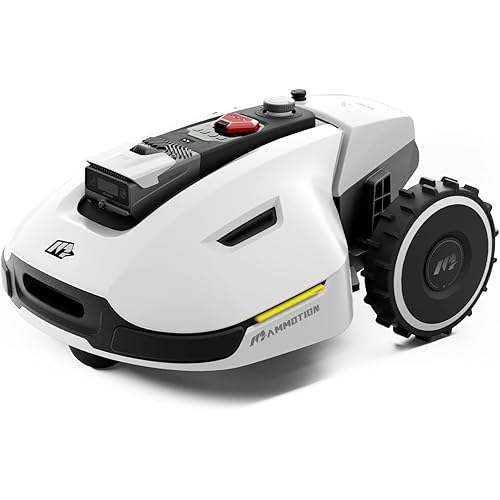 YUKA 1500 Robot Lawn Mower, Recommended 0.37Acre, Max. 0.44Acre, 3D Vision Positioning & RTK Fusion Mapping System for Lawn 45% Slope, Cut Height 1.2"-4.0", Perimeter Wire Free, APP Control