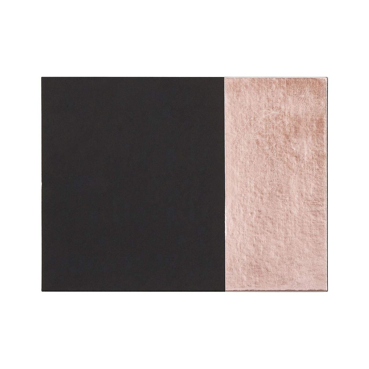 Premier Housewares Geome Dipped Black And Rose Gold Placemats Black,Gold