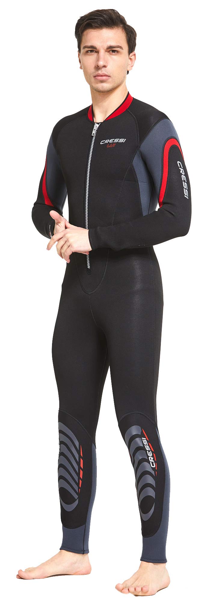 Cressi Lui Monopiece Wetsuit 2.5mm - Muta Monopezzo Uomo in Neoprene High Stretch 2.5mm