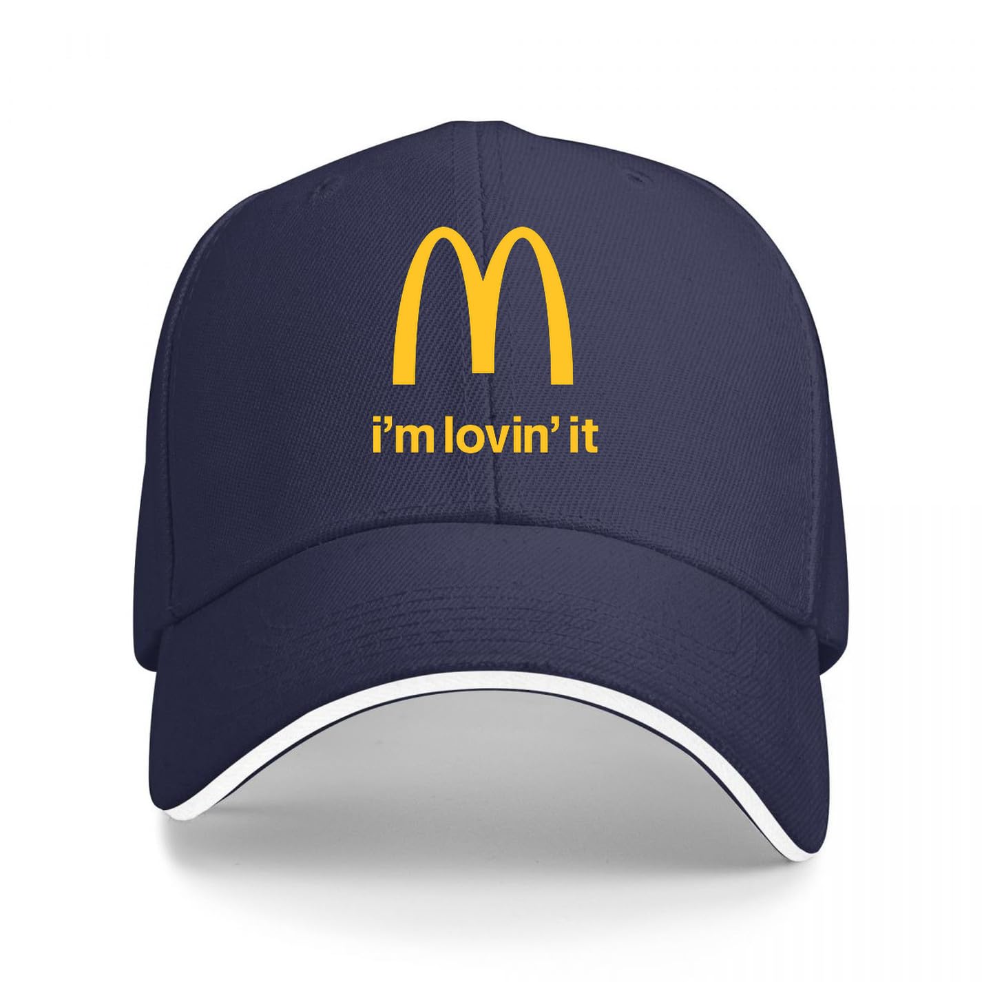 Uhrzhzz Baseball Cap McDonald's I'm lovin'it Navy Blue Dad Trucker Hat