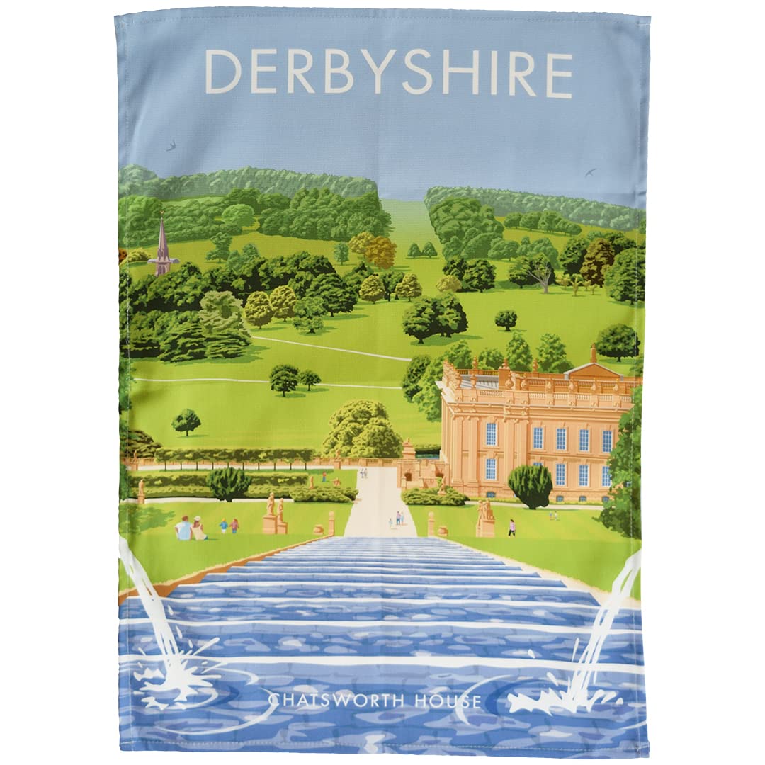 Town Towels Derbyshire - Chatsworth House Tea Towel