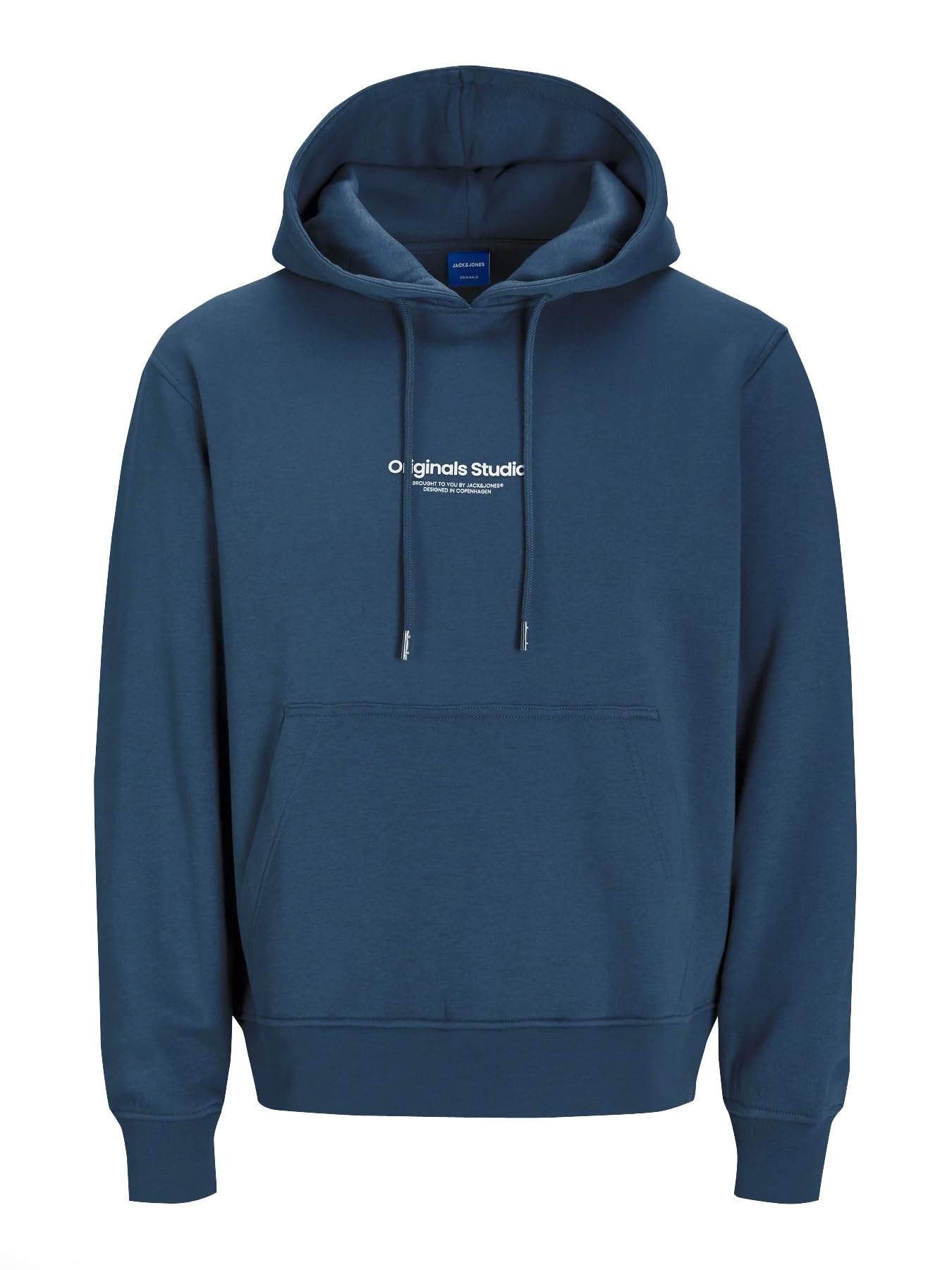 Jack & Jones Men's Blue (Insignia Blue) Hoodie Printed Hoodie, 3XL