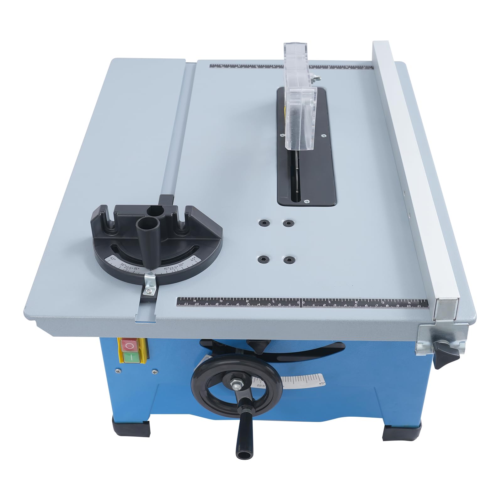 Sierra circular de mesa eléctrica, 1400 W, 220 V, con altura de corte de 36 mm, 4200 rpm, ángulo ajustable (0-45°) para carpintería, bricolaje y construcción de muebles
