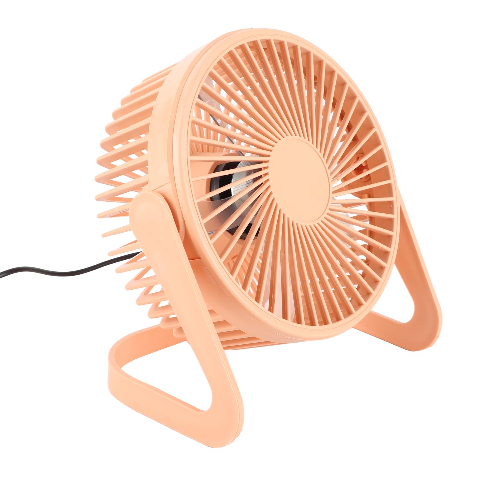 Mini ventilateur de table USB Cocoarm orange rotatif à 360 degrés portable et puissant