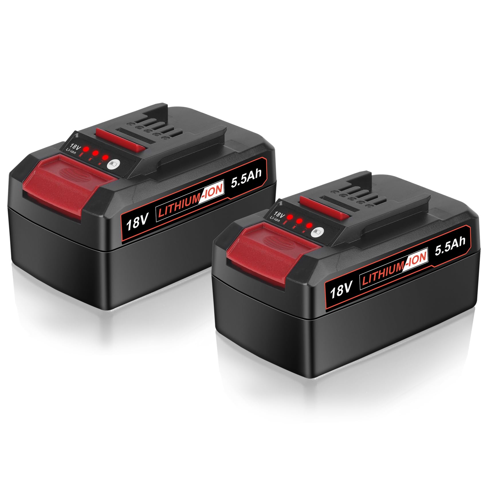 Leisuda 5.5Ah 18V Li-ion Battery Compatible for Einhell 18V Power X-Change Series Tools and Garden Machines, Compatible with Einhell PXBP-600 PXBP-300 PXBAT52 PX-BAT52, 2 Packs