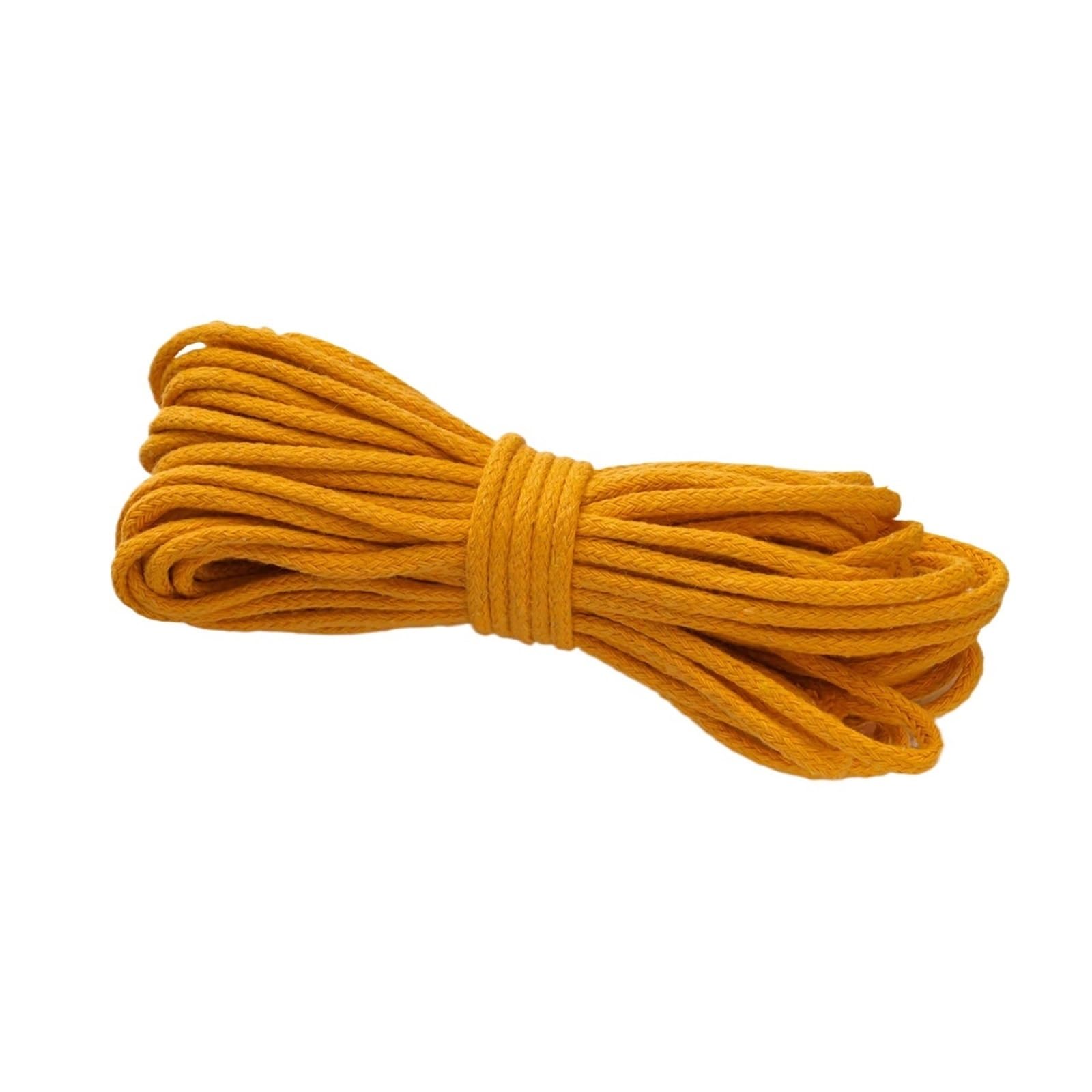 Cotton Macrame Cord 10Meters/roll 3.0mm Braided Cord for Cotton Macrame Rope Crochet Weaving Knitting Small Bundle Packs DIY(Orange)