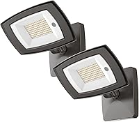 Vista 11 de Luz de inundación LED para exteriores con fotocélula del anochecer al amanecer, luz de seguridad al aire libre de 120 W, para jardines, patios