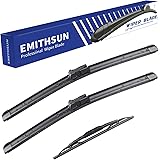 EMITHSUN® Windshield Wiper Blades Replacement for Chevrolet Traverse 2009-2011,That Meet OEM Quality Front Rear Wipers Blade Set for My Car - 24"+21"+13"(Set of 3)