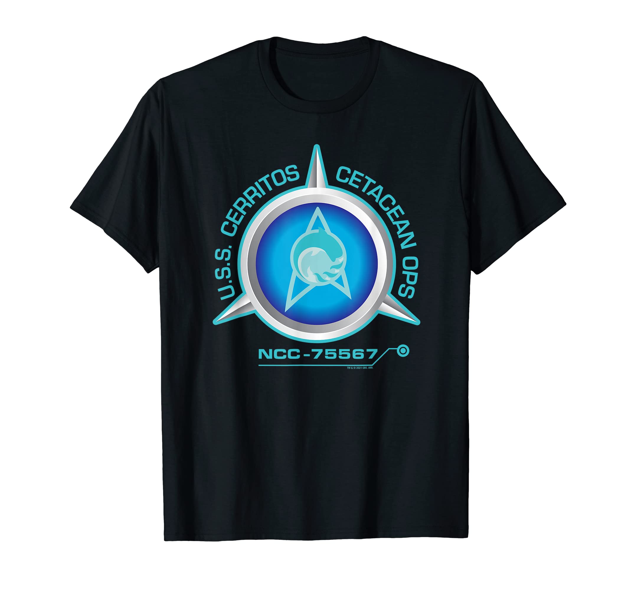 Star TrekLower Decks Cetacean Ops Delta Logo T-ShirtOEKO-TEX STANDARD 100