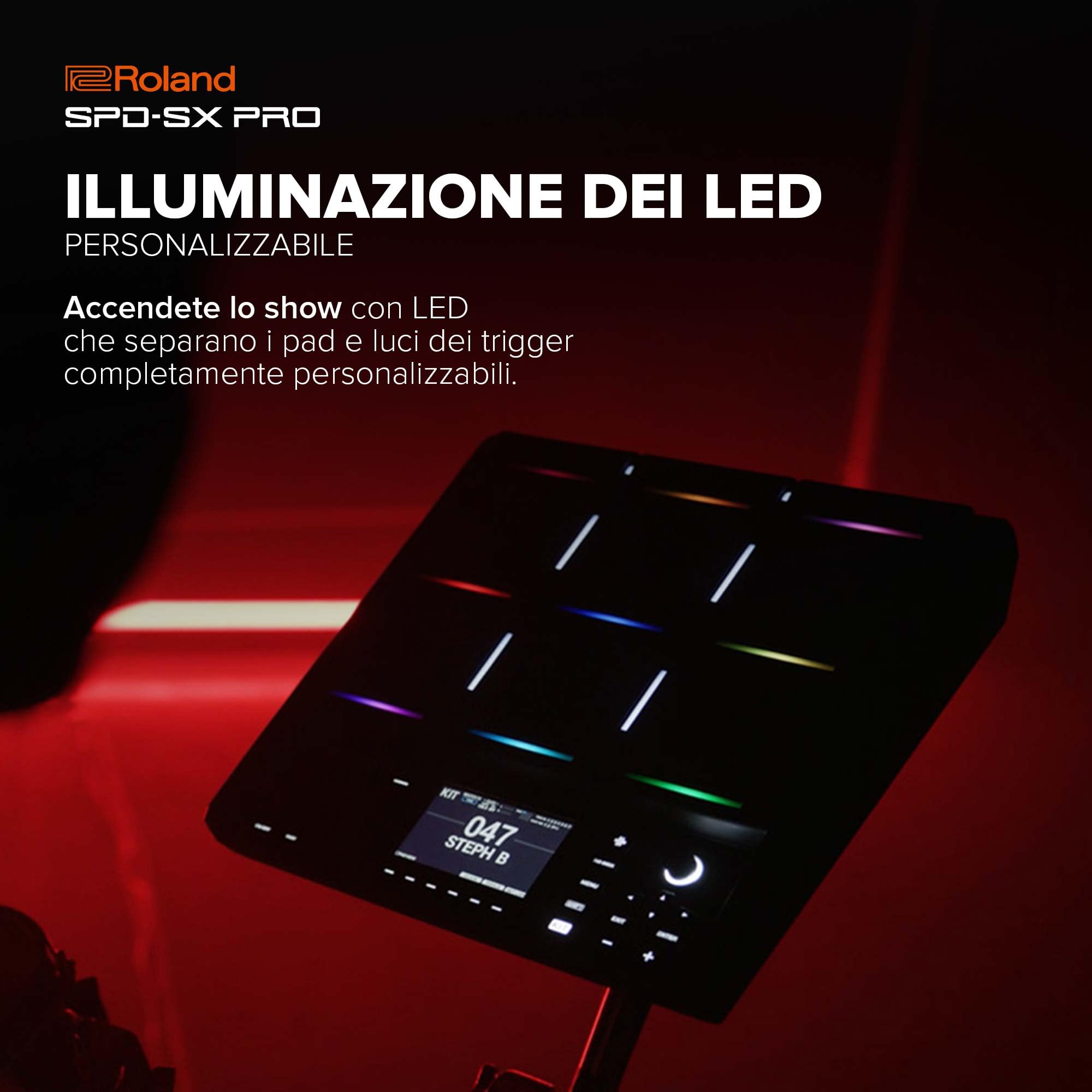 Roland SPD-SX PRO Sampling Pad 8 Ingressi 9 Trigger Esterni Display LED